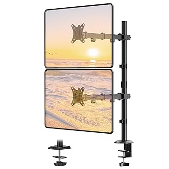 Amazon.co.jp: WORLDLIFT モニターアーム 縦 上下 2画面
